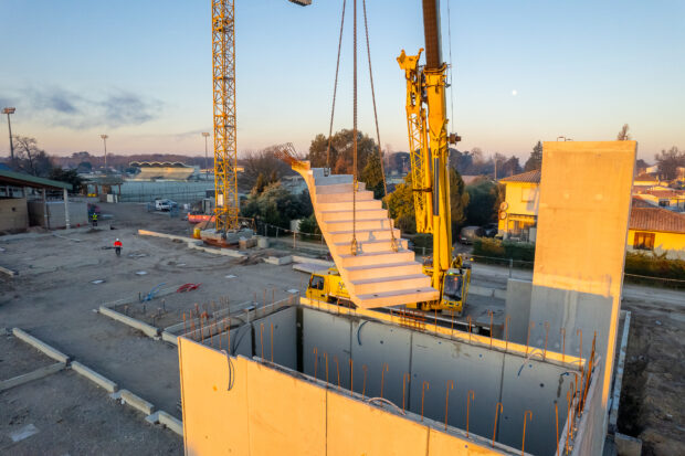 Pose escaliers travaux Le Chahut Biganos