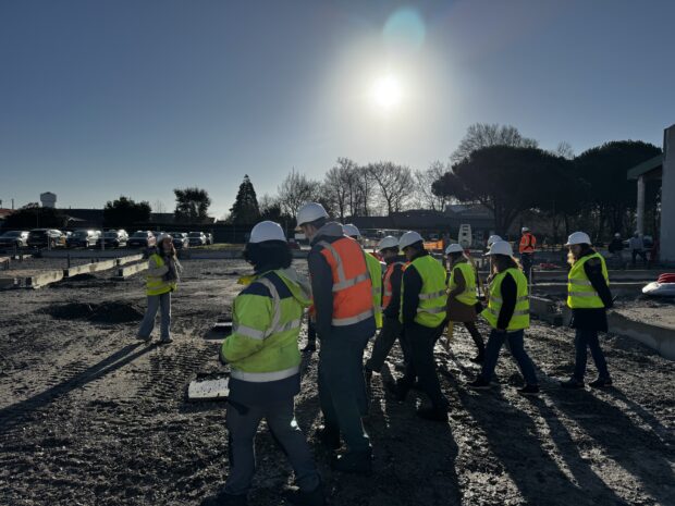 Visite de chantier Le Chahut Biganos